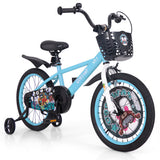 18 Inch Kids Bike with Adjustable Handlebar and Saddle for 4-8 Years Old-18 inches