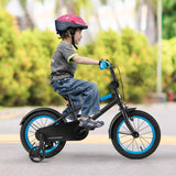 Kids Bike with Adjustable Handlebar and Saddle Black-14 inches