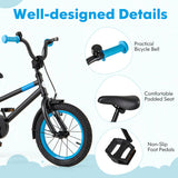 Kids Bike with Adjustable Handlebar and Saddle Black-14 inches