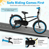 Kids Bike with Adjustable Handlebar and Saddle Black-18 Inches