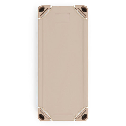 Kids Stackable Daycare Cot Pack of 6 with Detachable Oxford Cloth-Beige