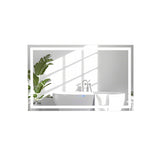 LED Bathroom Mirror Wall Mounted Rectangle Mirror with 3-Color Dimmable Lights-L