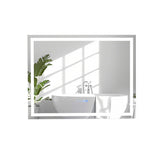 LED Bathroom Mirror Wall Mounted Rectangle Mirror with 3-Color Dimmable Lights-M
