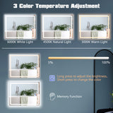 LED Bathroom Mirror Wall Mounted Rectangle Mirror with 3-Color Dimmable Lights-M