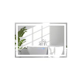 LED Bathroom Mirror Wall Mounted Rectangle Mirror with 3-Color Dimmable Lights-S