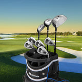 Men's 9 Pieces Complete Golf Club Set-Gray