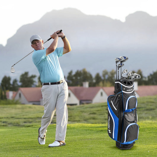 Men's 9 Pieces Complete Golf Club Set-Navy