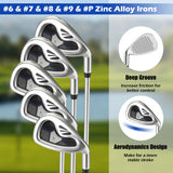 Men's 9 Pieces Complete Golf Club Set-Navy