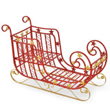 Metal Christmas Santa Sleigh with Large Cargo Area for Gifts
