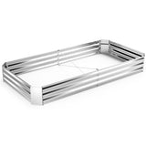 Metal Galvanized Raised Garden Bed with Open-Ended Base-8 x 4 ft