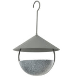 Metal Hanging Bird Feeder and Bath with Weatherproof Dome