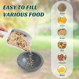 Metal Hanging Bird Feeder and Bath with Weatherproof Dome