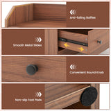 Modern Storage Dresser with Anti-toppling Device-Walnut