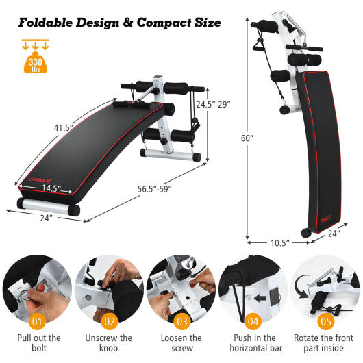 Multifunction Folding Full Body Strength Training Gym Bench