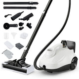 Multipurpose Steam Cleaner 1800W Portable Household Steamer with 61 oz Tank-Gray & White