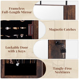 Multipurpose Storage Cabinet with 4 Drawers-Rustic Brown