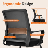 Office Guest Chair with Lumbar Support for Waiting Room-1 Piece