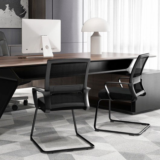 Office Guest Chair with Lumbar Support for Waiting Room-2 Pieces