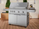 Outdoor Kitchen Grill Cart with Platinum Grill