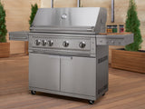 Outdoor Kitchen Grill Cart with Platinum Grill & Dual Side Burner