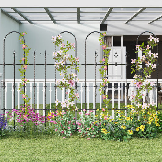 58 x 73 Inch Outdoor Garden Rose Arch Trellis for Climbing Plants