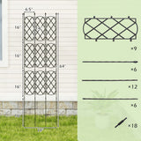 3-Pack Outdoor Plant Support Frame for Raised Garden Bed