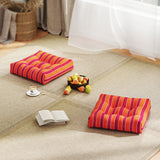 21 Inch x 21 Inch Patio Chair Seat Cushion Pads for Indoor and Outdoor-Orange