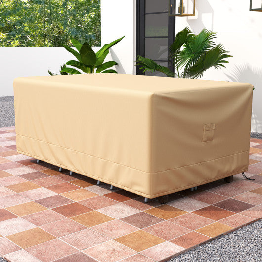 Patio Furniture Cover with Padded Handle and Click-Close Straps-90 x 50 x 32 inches