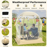 Instant Pop up Sports Tent with Carrying Bag and Floor Mat for 1-2/5-6 People-S