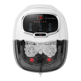 Portable All-In-One Heated Foot Spa Bath Motorized Massager-Black