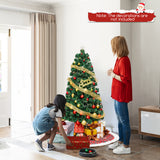 Pre-Lit Artificial Xmas Tree with Top Star and Branch Tips-5 FT