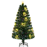 Pre-Lit Artificial Xmas Tree with Top Star and Branch Tips-5 FT