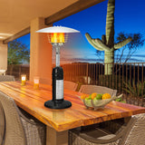 11 000 BTU Portable Tabletop Propane Patio Standing Heater-Black