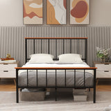 Bed Frame with Headboard and Footboard-Queen Size