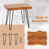 Rectangular Reclaimed Recycled Indonesia Teak Wood End Table