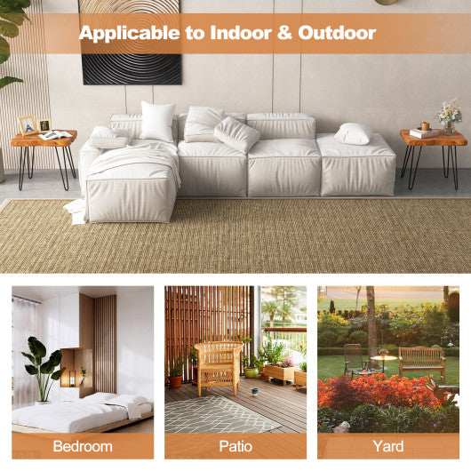 Rectangular Reclaimed Recycled Indonesia Teak Wood End Table