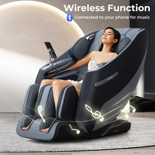 Relaxation 29-Full Body Massage Chair with Waist Heating & Airbag Massage-Black