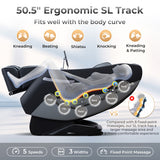 Relaxation 29-Full Body Massage Chair with Waist Heating & Airbag Massage-Black