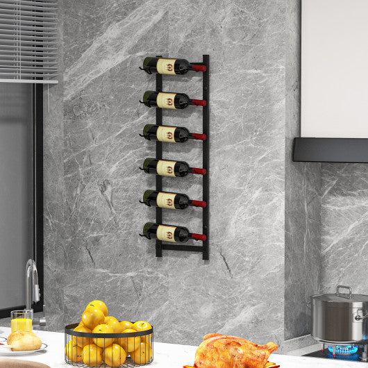Rust proof Wall Mounted Wine Rack for 6 or 9 Bottles-M