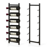 Rust proof Wall Mounted Wine Rack for 6 or 9 Bottles-M