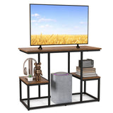 Rustic TV Console Table for 50 Inches TVs-Rustic Brown