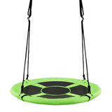 2-in-1 40 Inch Kids Hanging Chair Detachable Swing Tent Set-Green