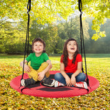 2-in-1 40 Inch Kids Hanging Chair Detachable Swing Tent Set-Orange