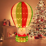 4.5 Feet Christmas Santa Claus with Hot Air Balloon