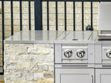 Outdoor Kitchen Signature Series 6 Piece Cabinet Set with Dual Side Burner and Grill Cabinet