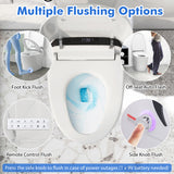 One-Piece Elongated Smart Toilet Bidet 1.28 GPF  Dual-flush