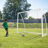 8' x 6' Soccer Goal with Ground Stakes and Soccer Cones