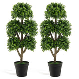 45 Inch Artificial Boxwood Topiary Ball Tree