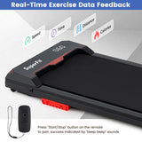 2.5HP Under Desk Treadmill with Remote Control and LED Display-Black