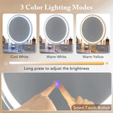 Vanity Table Set with Mirror-Gray